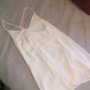 White mini dress